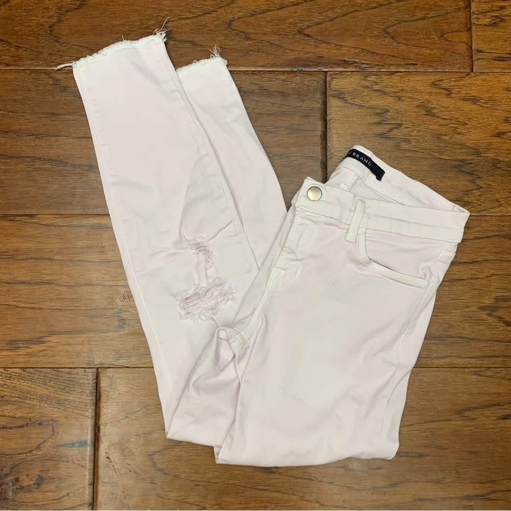 J brand cropped demented orchid ice denim jeans